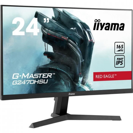 Ecran PC Gamer - IIYAMA G-Master Red Eagle G2470HSU-B1 - 23.8 FHD - Dalle IPS - 219,99 €