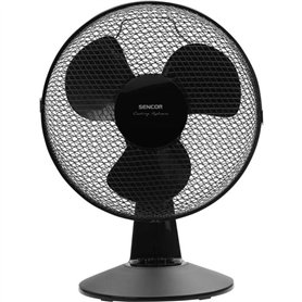 Ventilateur de bureau - Sencor - SFE 3011BK - 3 vitesses - Oscillation 90° - 30 cm de diametre