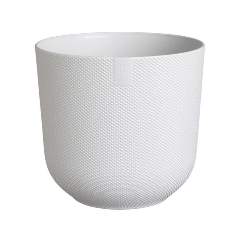 Pot de fleur - Elho - Jazz Rond - Blanc - L 35 x B 34.5 x H 32 cm - Intérieur - 100% recyclé