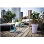 Pot de fleur - Elho - Loft Urban Rond - Haut 35 - Violet - L 34 x B 33.5 x H 45 cm - Extérieur - 100% recyclé