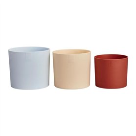 Pot de fleur - Elho - Lex Pott - Set 14 - Bleu Rose Orange - L 14 x B 13.8 x H 12 cm - Intérieur - 100% recyclé