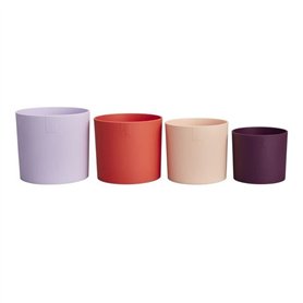 Pot de fleur - Elho - Lex Pott - Set 15 - Violet Rouge Rose Violet - L 15 x B 14.8 x H 14 cm - Intérieur - 100% recyclé