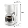 Cafetière goutte à goutte Philips HD7411/00 Blanc 1080 W 1
