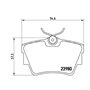 Brembo P59041 Plaquettes de Frein Arrière