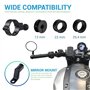 ORCAS TECHNOLOGY Support de téléphone sans Fil pour Moto – Pince de Fixation pour Guidon ou rétroviseur, vélo électrique, Scoote