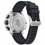 Citizen Eco-Drive Promaster Aqualand Montre pour homme Bracelet en polyuréthane Cadran noir avec accents rouges Chronographe (mo