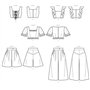 McCall's McCalls M7962AX5 Hauts, Shorts et Pantalons pour Femme, Papier, Blanc, Divers