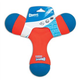 Chuckit TRI BUMPER Medium Boomerang Choose to Tug Toss or Bounce - Pack of 3
