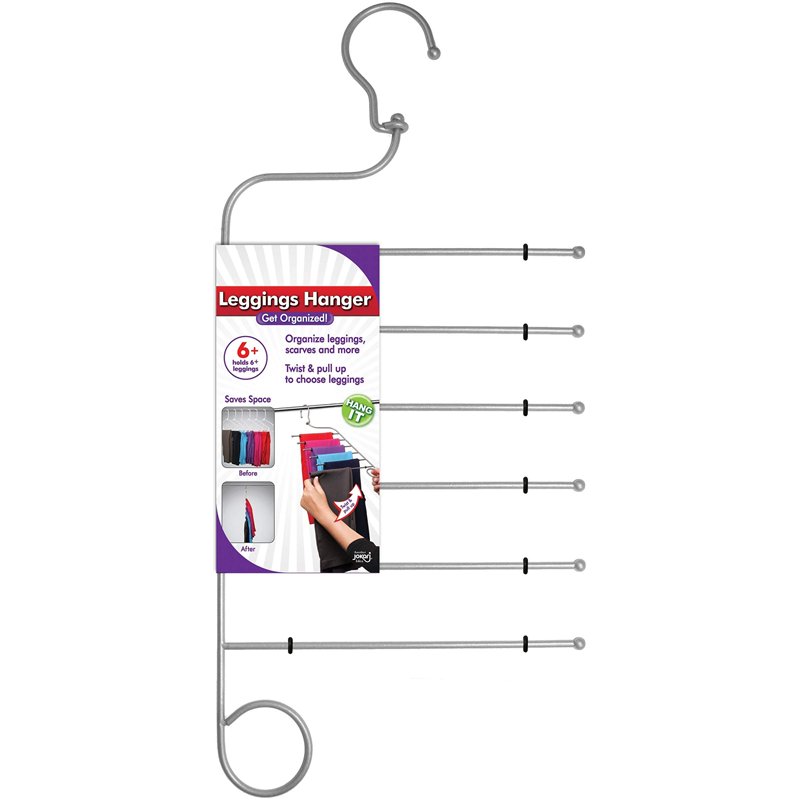 JOKARI Cintre d'économie d'espace 6 en 1 antidérapant pour Leggings, Pantalons, Foulards et Plus Encore. Maximisez Le Stockage e