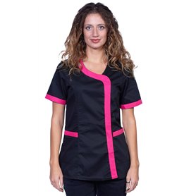 Fratelli d'Italia Blouse de travail noire pour femme