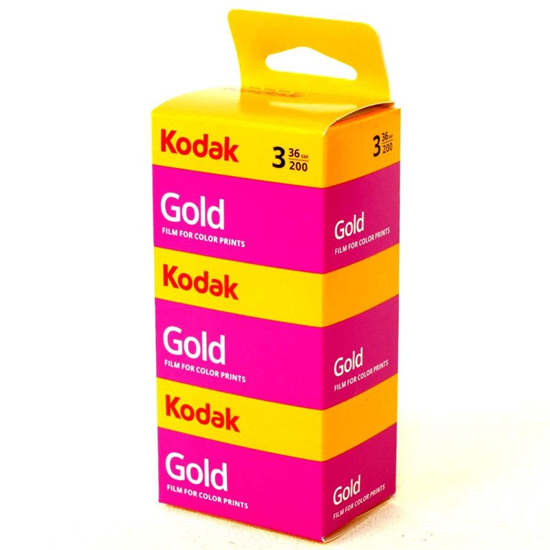 kodak 1880806 Gold 200 Film, GB13536-H – Lot de 3 (jaune/violet)