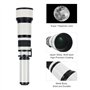 Téléobjectif EF/EF-S JINTU 650-1300mm F8 Zoom Objectif pour Canon EOS SLR 4000D 2000D 80D 90D 5D III 6D 7D II 60D 70D 250D 750D 
