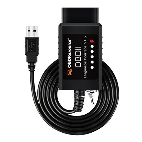 FORScan ELMconfig OBD2 Adaptateur USB Scanner ELM327 Outil de Diagnostic avec MS-CAN HS-CAN pour le Diagnostic de Voiture pour F