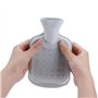 Meetlight Bouillotte avec housse en velours doux - Motif de chat - 350 ml