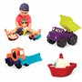 Battat BX1528 Vehicules Jouet Coloré Multicolore 3 Unité (Lot de 1)