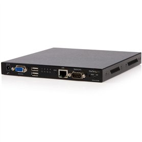 StarTech.com Switch KVM USB sur IP - 1 Écran VGA pour 4 Ordinateurs - Commutateur KVM via Cat5 (SV441DUSBI)