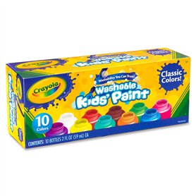 CRAYOLA - Les trempes lavables en bocaux amovibles