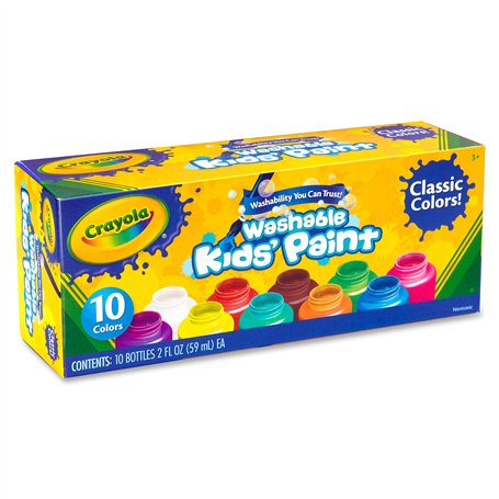 CRAYOLA - Les trempes lavables en bocaux amovibles