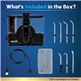 Waterpik ION Professional WF12 Hydropulseur dentaire sans fil rechargeable et portable, noir, 1 pièce