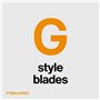 Fiskars Lame de rechange originales pour massicots, 2 unités, Coupe droite, Orange, 1003868