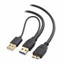 Cable Matters Câble séparateur Micro USB 3.0 vers USB (d'alimentation en Y micro USB 3.0