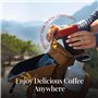 AeroPress Go Kit de Voyage – Cafetière combinant cafetière à piston, filtre manuel et espresso – Café corsé sans amertume – Mach