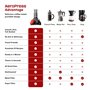 AeroPress Go Kit de Voyage – Cafetière combinant cafetière à piston, filtre manuel et espresso – Café corsé sans amertume – Mach