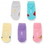 Disney Girls' Princess 5 Pack Shorty Socks