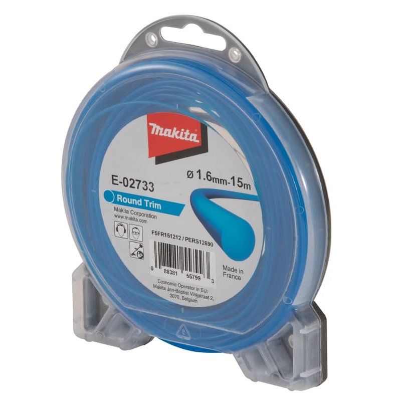 Image secondaire de Fil nylon rond Ø1.6 pour débroussailleuse - MAKITA E-02733