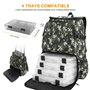 Luckits Sac à Dos de pêche, imperméable sans Plateaux Sac d'équipement avec Porte-Canon boîte multifonctionnelle pour l'extérieu