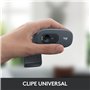 Logitech HD Webcam C270 Webcam HD avec microphone intégré USB Compatible Skype/MSN/Facebook Noir (version Europe Centrale)