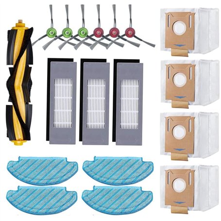 Lot de 18 Accessoires de Rechange pour aspirateur Ecovacs Deebot N8/ N8+/ N8 Pro/ N8 Pro+/ OZMO T8/ T8+/ T8 AIVI/ T8 AIVI+/ T9/