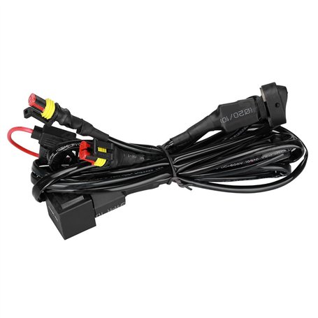 SUPAREE Câblage avec Commutateur pour Lampe de Brouillard LED 80W 12–24V CC DRL pour Moto R1200GS
