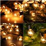 Guirlande Lumineuse Intérieure et Extérieure, 8M Guirlande Guinguette Raccordable avec 25 Ampoules + 3 Ampoules de Rechange pour