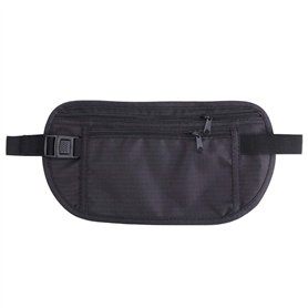Sac banane à argent Winomo ceinture tour de taille ultra fine réglable pour portefeuille ceinture de voyage ou de course à pied