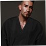 Frcolor - Robe de client, vêtement de coiffeur, style kimono, noir