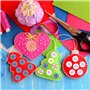 Skyzone 300 pièces Bouton Rond pour Enfants, boutons mercerie 2 Trous en bois pour Couture Artisanat Bricolage Ornement Fait à l