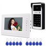 FTSTech 7" Couleur Filaire Vidéo Porte Téléphone RFID Caméra Vidéo Sonnette Système d'Interphone pour Les Appartements à Domicil
