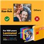 KODAK Mini 3 Retro 4PASS Imprimante Photo Portable (7,6x7,6cm) - Paquet avec 68 Feuilles, Noir