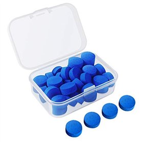 Kulannder 30 Pcs Pool Cue Conseils 12mm Billard Cue Bâton Conseils de Remplacement avec boîte Transparente pour Queue de Billard