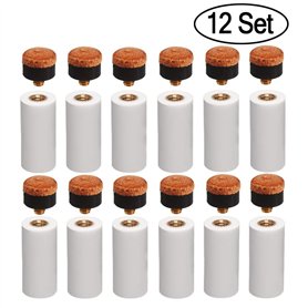 Kulannder 12mm Rigide De Billard Cue Conseils Laiton à Visser à Pointes De Rechange avec Billard Bâton Embouts pour Queues De Bi