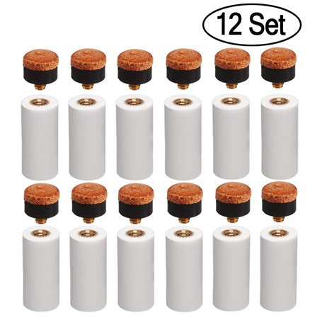 Kulannder 12mm Rigide De Billard Cue Conseils Laiton à Visser à Pointes De Rechange avec Billard Bâton Embouts pour Queues De Bi
