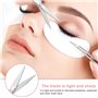 ULTNICE Ciseaux d'acier inoxydable de petits ciseaux pour les cheveux faciaux de sourcil de barbe de nez