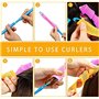 TX 18pcs bigoudis pour cheveux magiques, bigoudis en spirale avec Crochets, Coiffage spirale magique Kit de coiffure pour femme 
