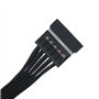 Gintai Modulaire Source de Courant PCI-e 6 Broches à 3X 15 Broches PSU SATA Disque Dur Adaptateur Secteur Câble pour Seasonic Co