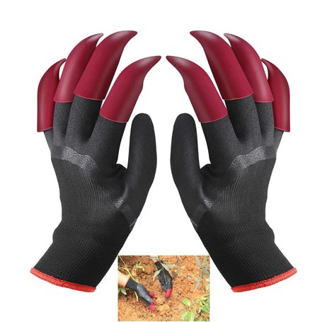 Gants de Jardin avec Griffes Imperméables Gants de Génie Jardinage pour Creuser une Plantation la Ferme des Gants de Travail ave