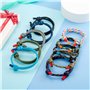 10 pièces bracelets tressés cool kit pour homme femme, cordon de corde marine coloré Bracelet de surf nautique pour hommes garço