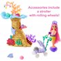 Barbie Coffret Barbie Mermaid Power avec Poupée Chelsea Sirène, 4 Figurines d’Animaux, 1 Espace de Jeu Récif Corallien et Access