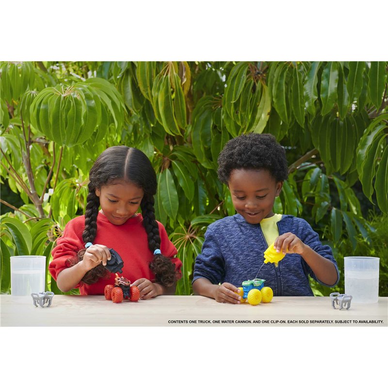 Image secondaire de Hot Wheels Assortiment de véhicules Monster Truck Color Reveal et Propulseur d’Eau avec révélation Surprise et Changement de Cou