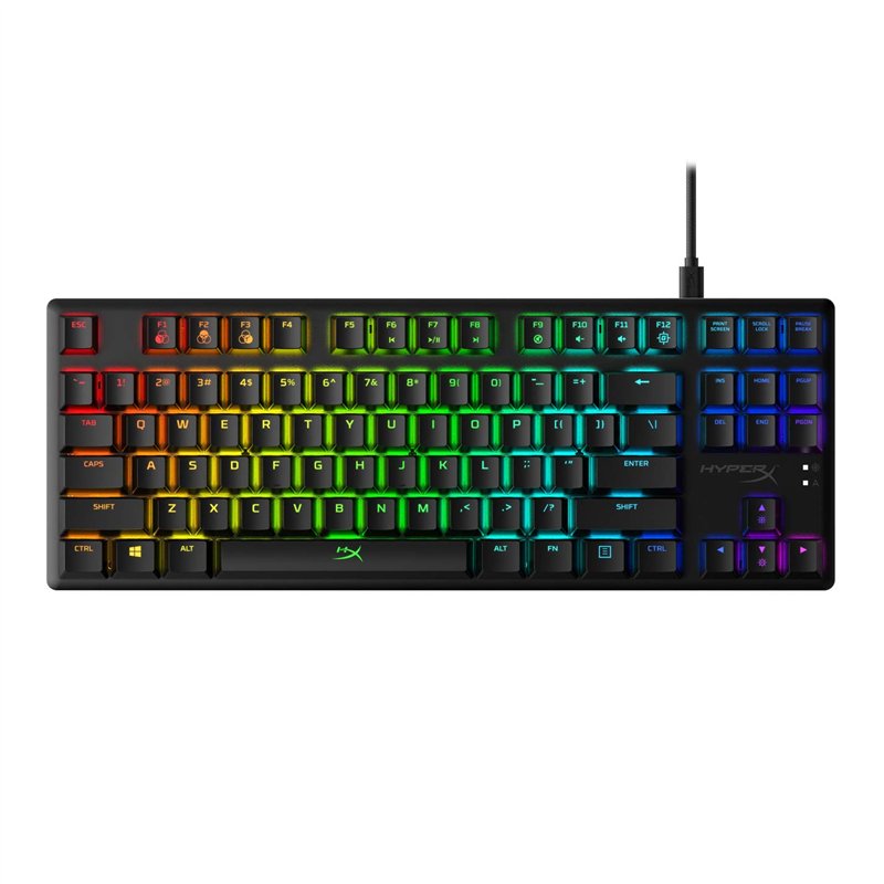 HyperX Alloy Origins Core – Clavier de jeu mécanique sans pavé numérique – Facteur de forme compact – HyperX Blue – Rétroéclaira
